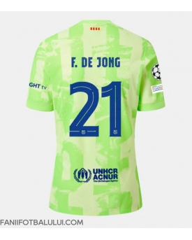 Barcelona Frenkie de Jong #21 Tricou Fotbal Replică 2024-25 Barbati Treilea
